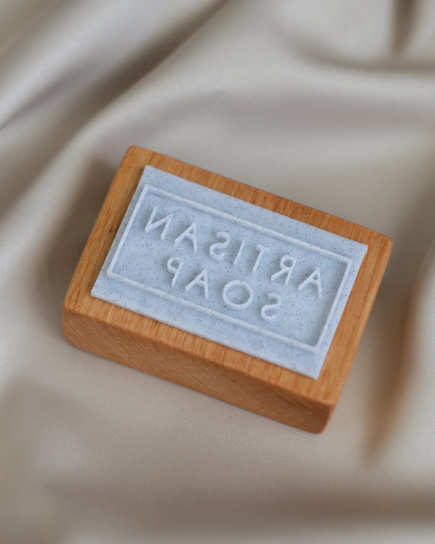 Artisan soap text soap stamp