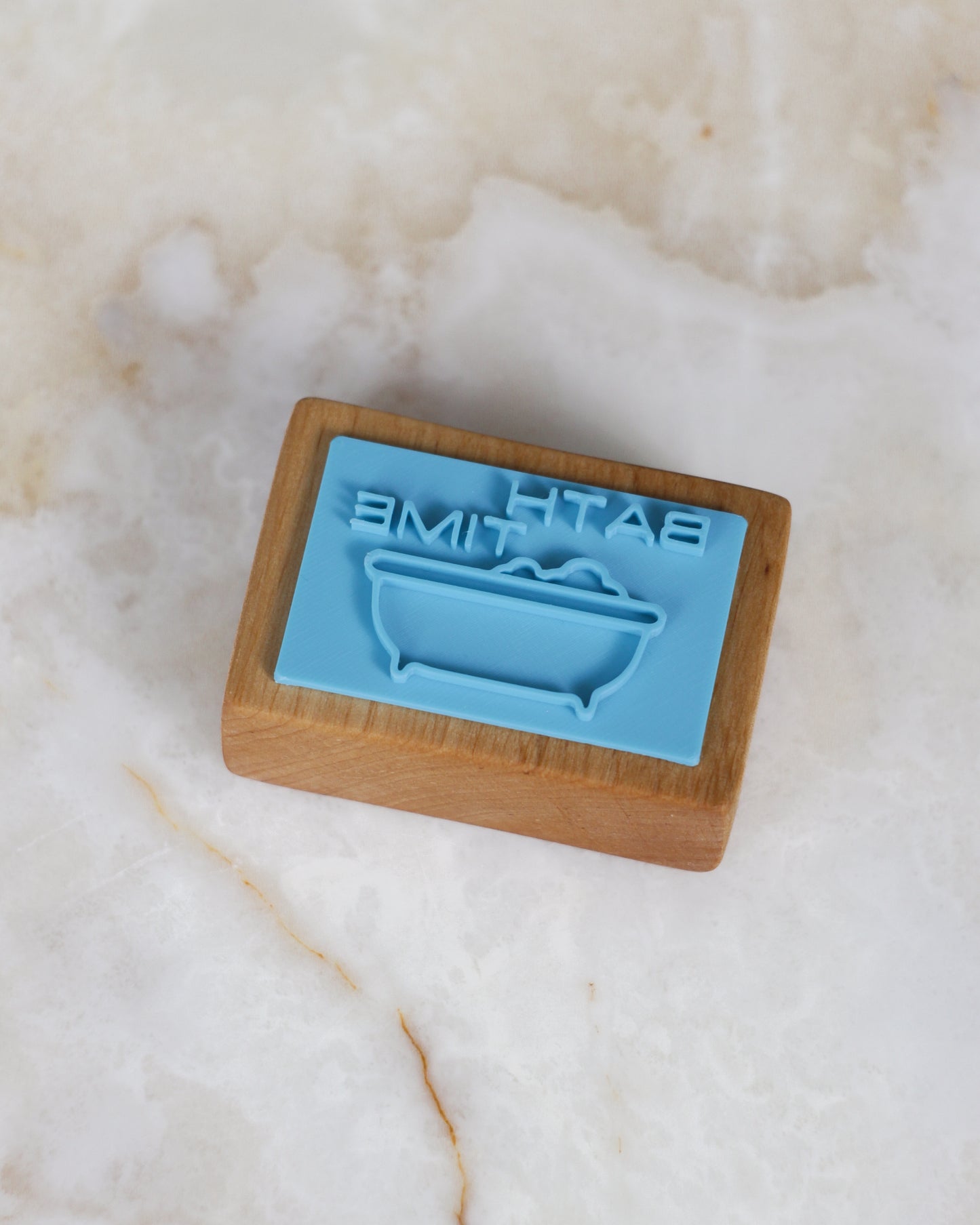 Bath time soap stamp