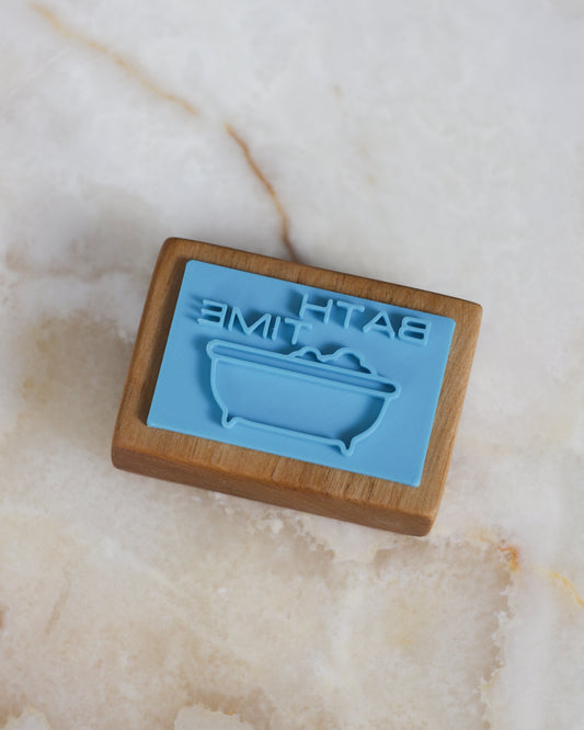 Bath time soap stamp