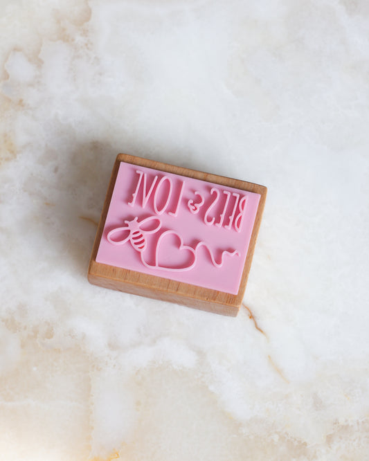 Bees & love soap stamp