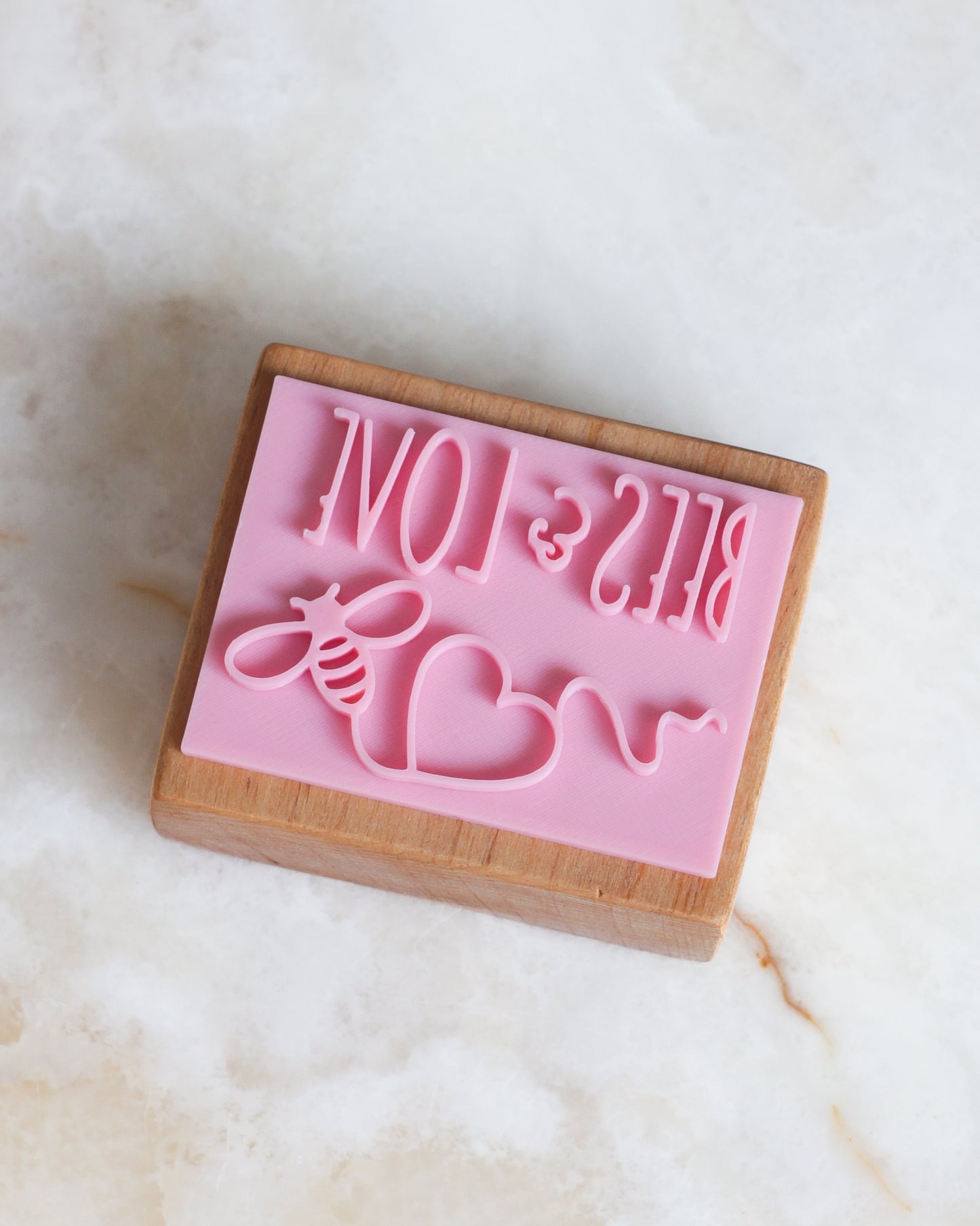 Bees & love soap stamp