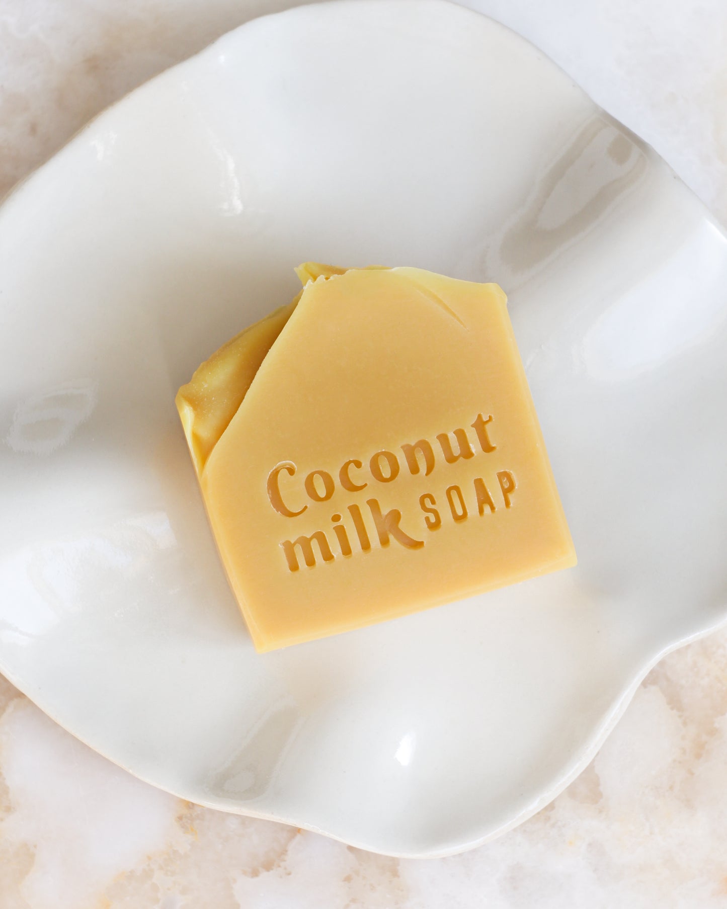 Coconut milk soap stamp