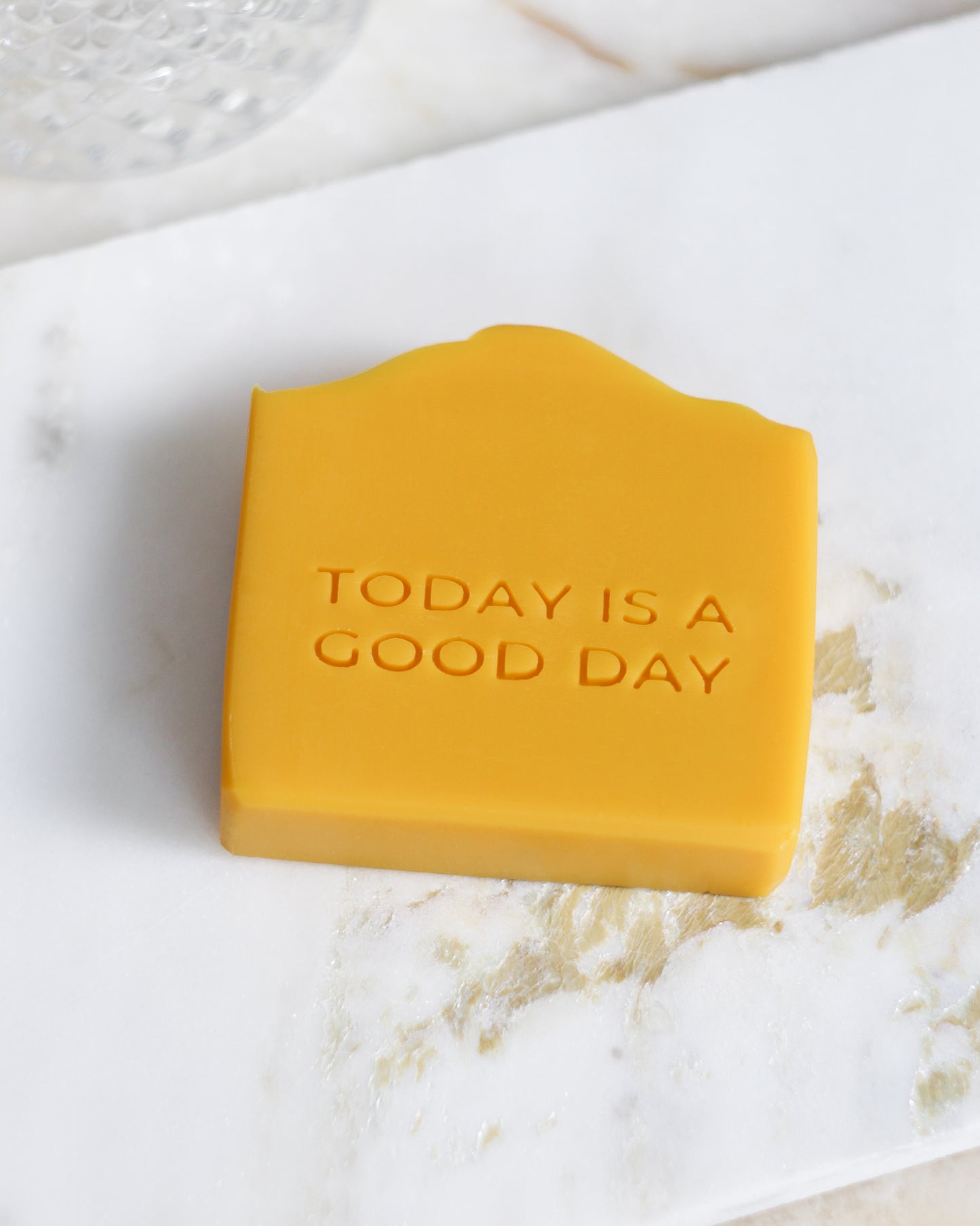 Today is a good day text soap stamp