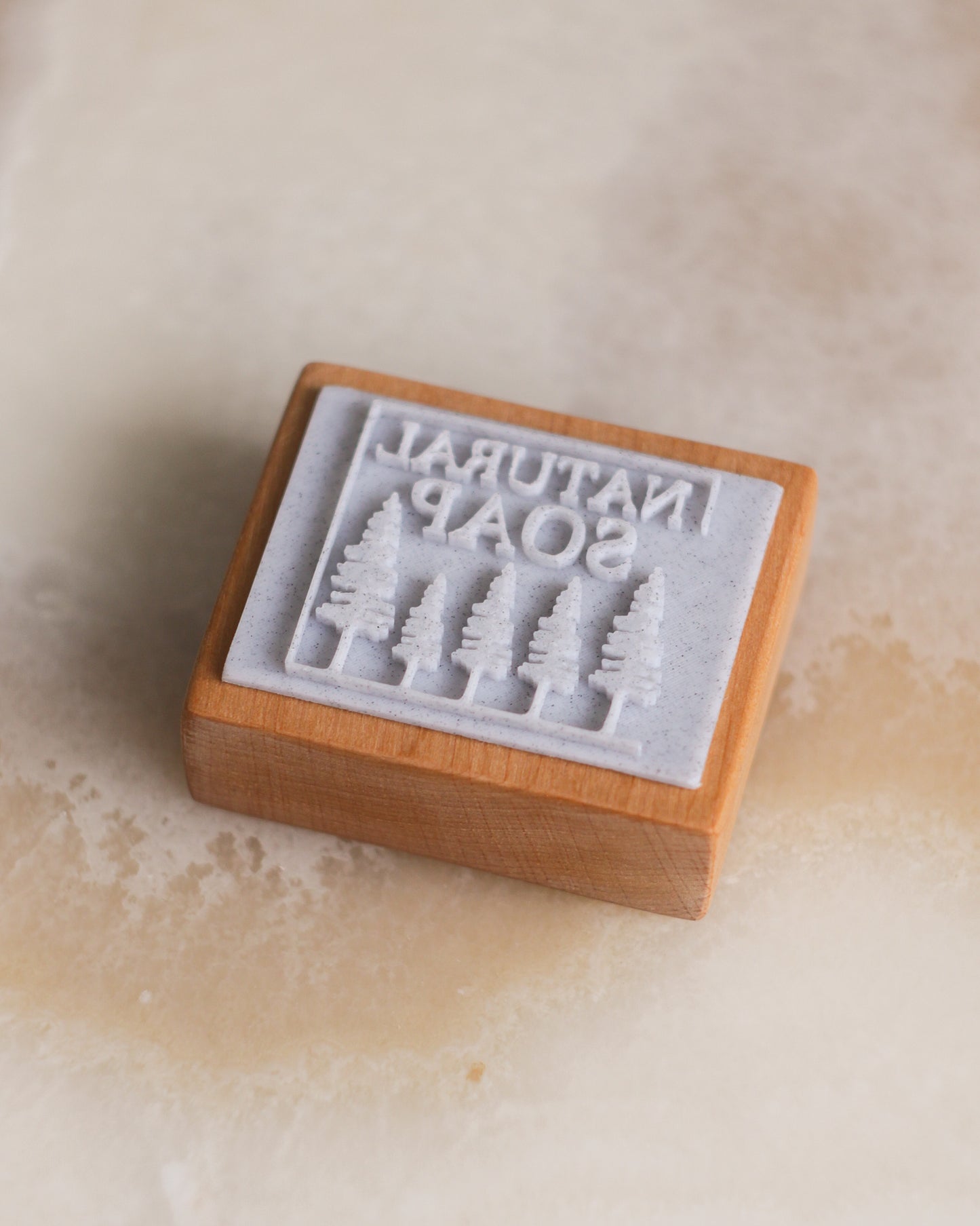 Natural soap forest soap stamp