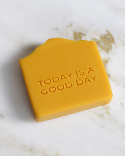 Today is a good day text soap stamp