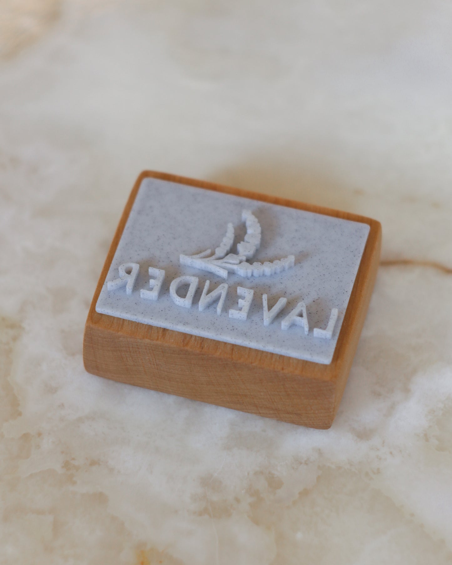 Lavender + twig soap stamp