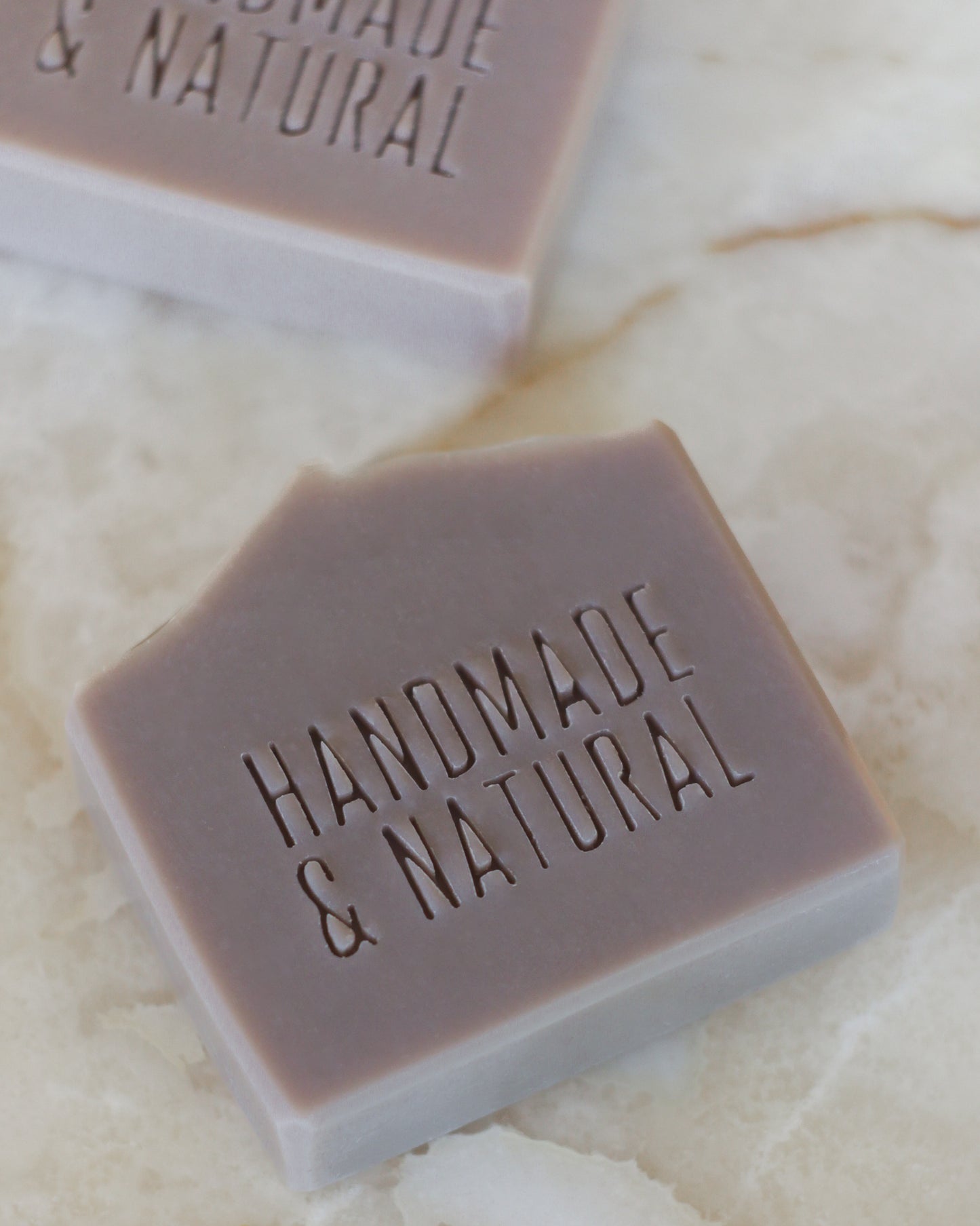 'Handmade & natural' soap stamp