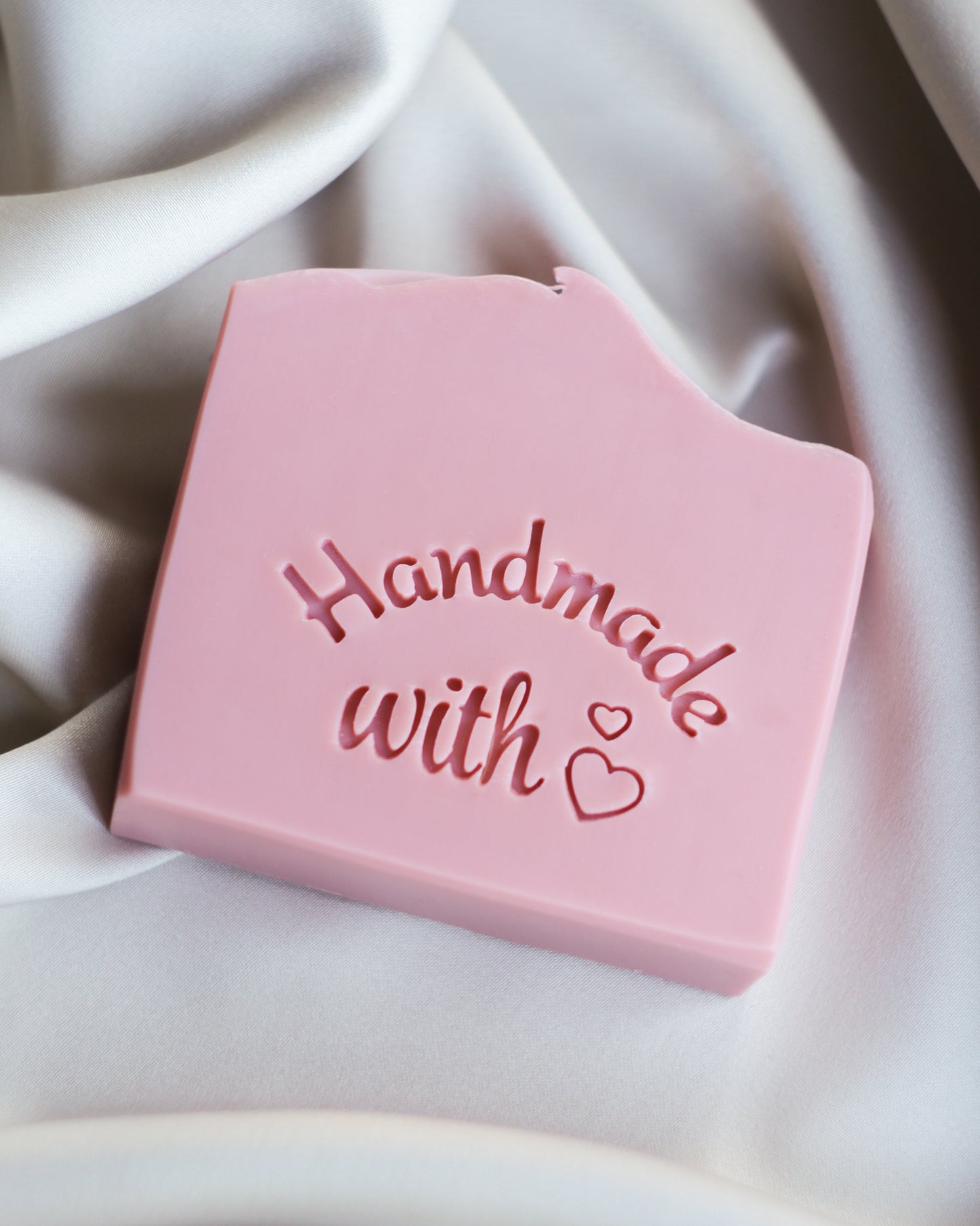 Handmade with 💕 soap stamp