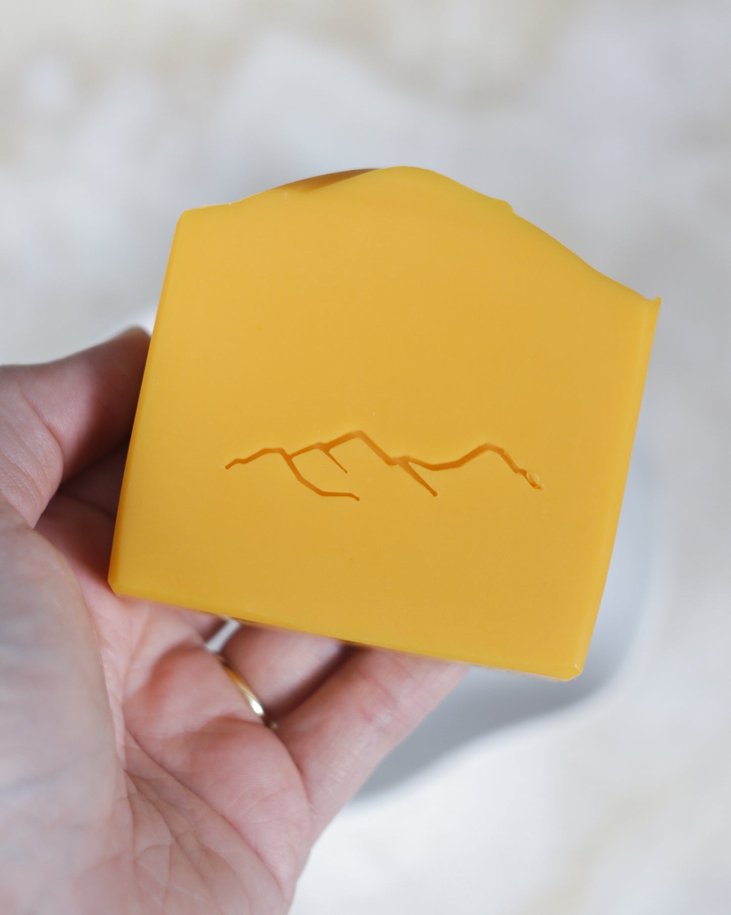 Mountain landscape soap stamp