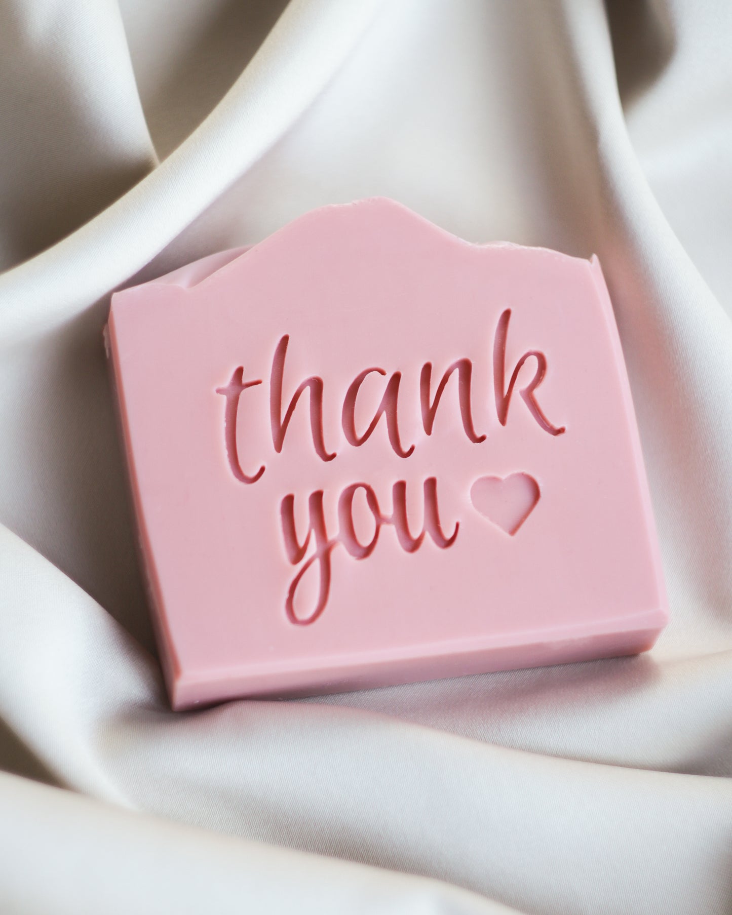 Soap Stamp With Text Thank You And Heart