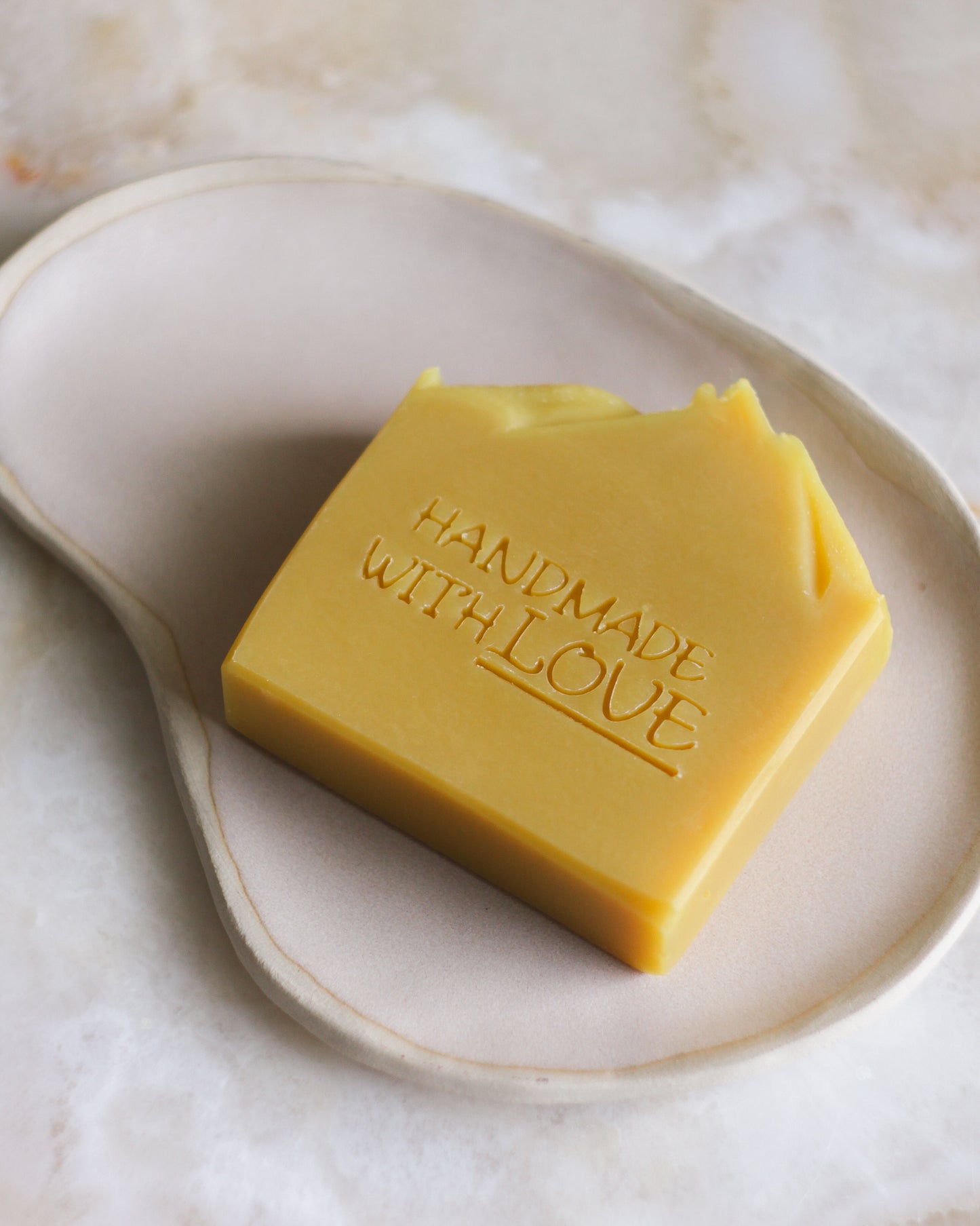 Handmade with love soap stamp