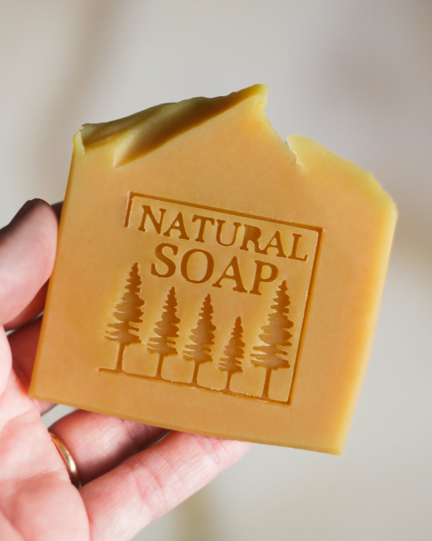 Natural soap forest soap stamp