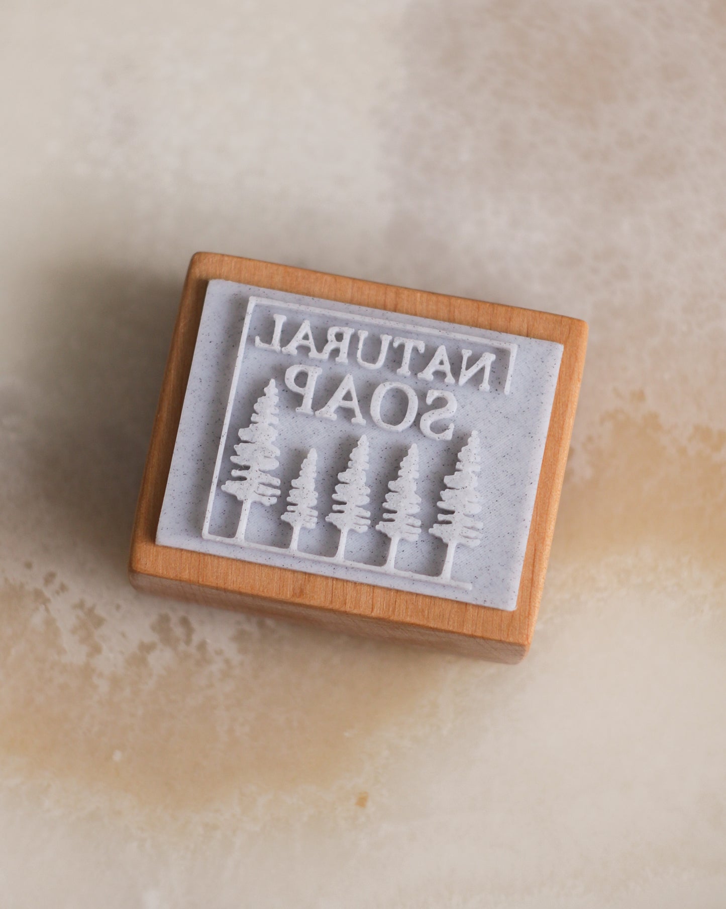 Natural soap forest soap stamp