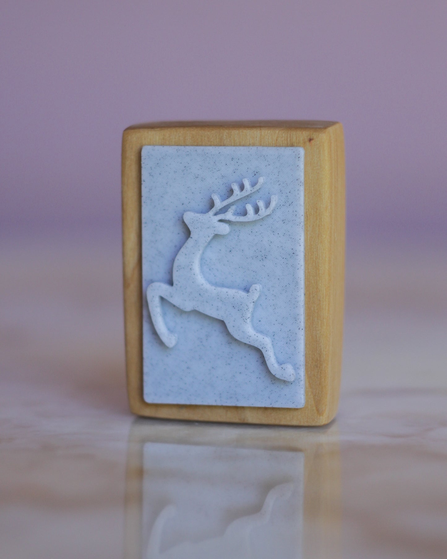 Majestic reindeer soap stamp