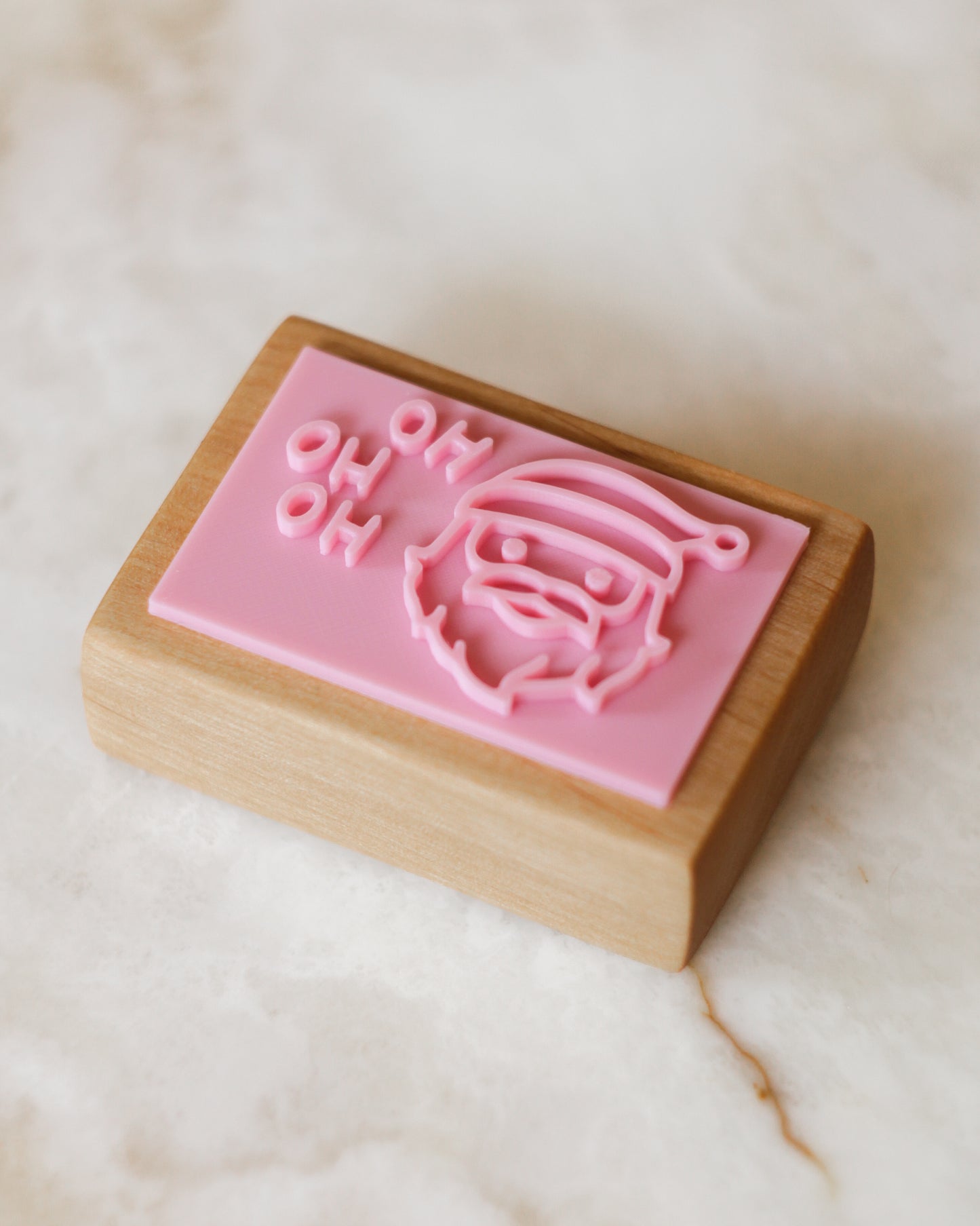 Santa says ho ho ho soap stamp