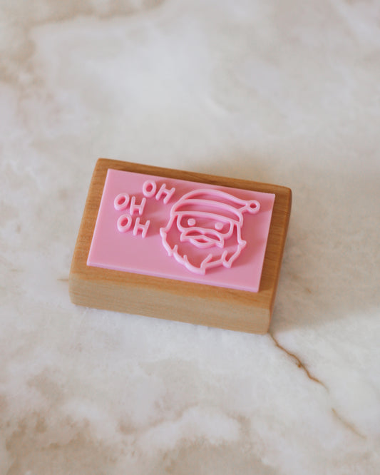 Santa says ho ho ho soap stamp