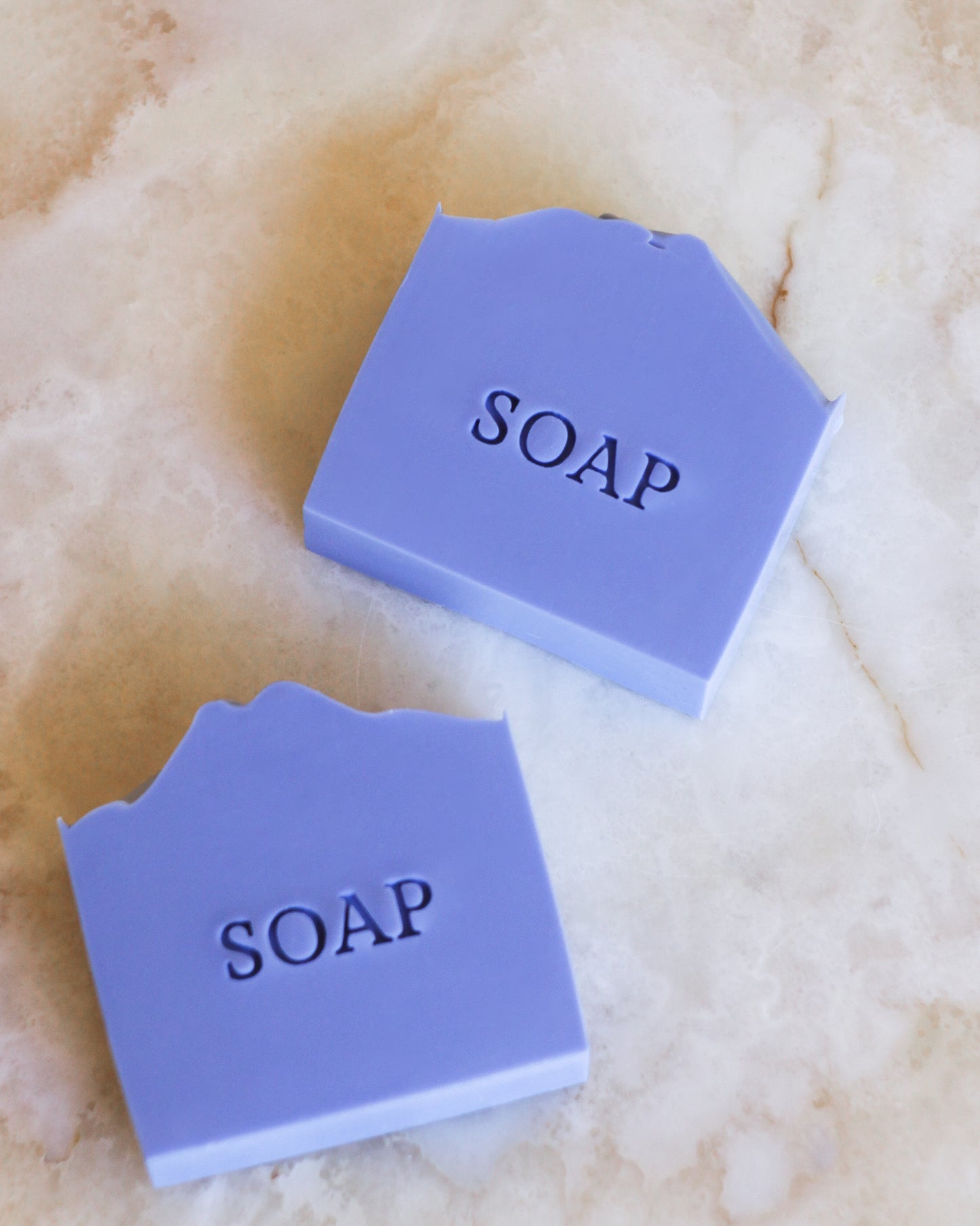 Text soap stamp 'soap'