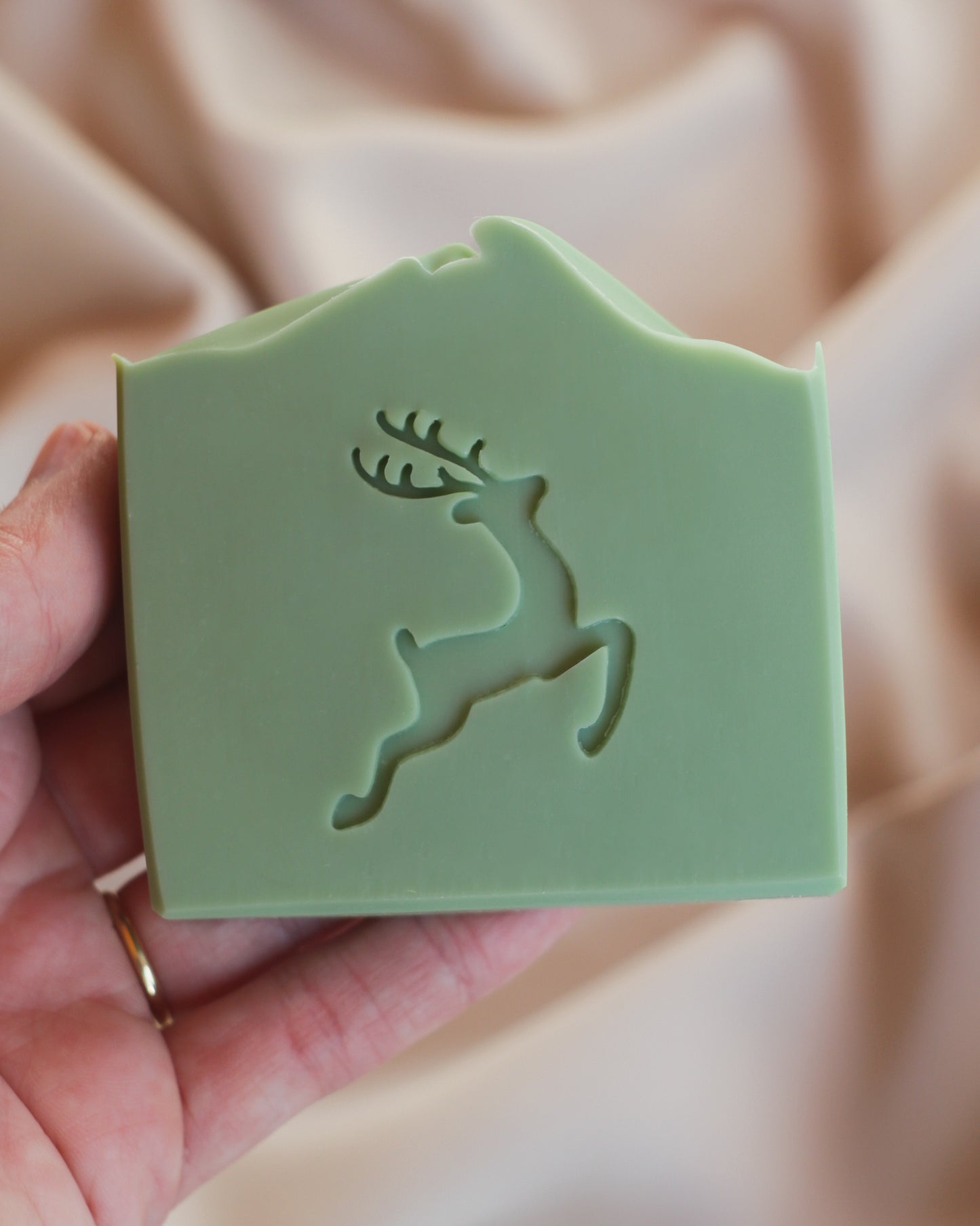 Majestic reindeer soap stamp