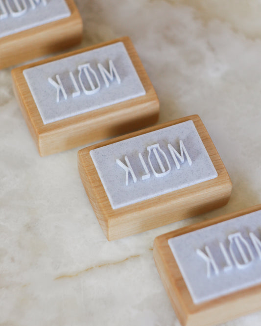 'Milk' soap stamp