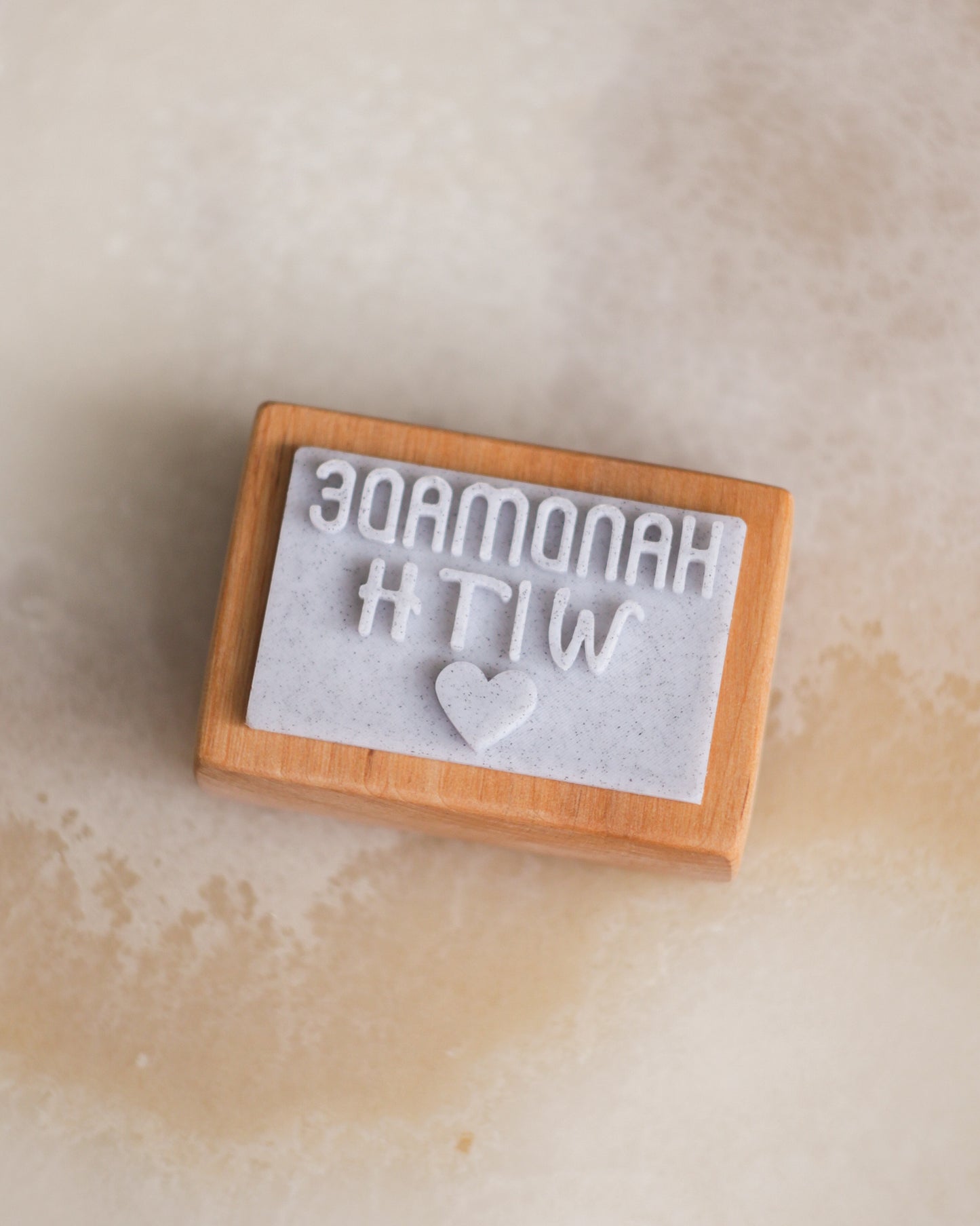 Handmade with love III soap stamp