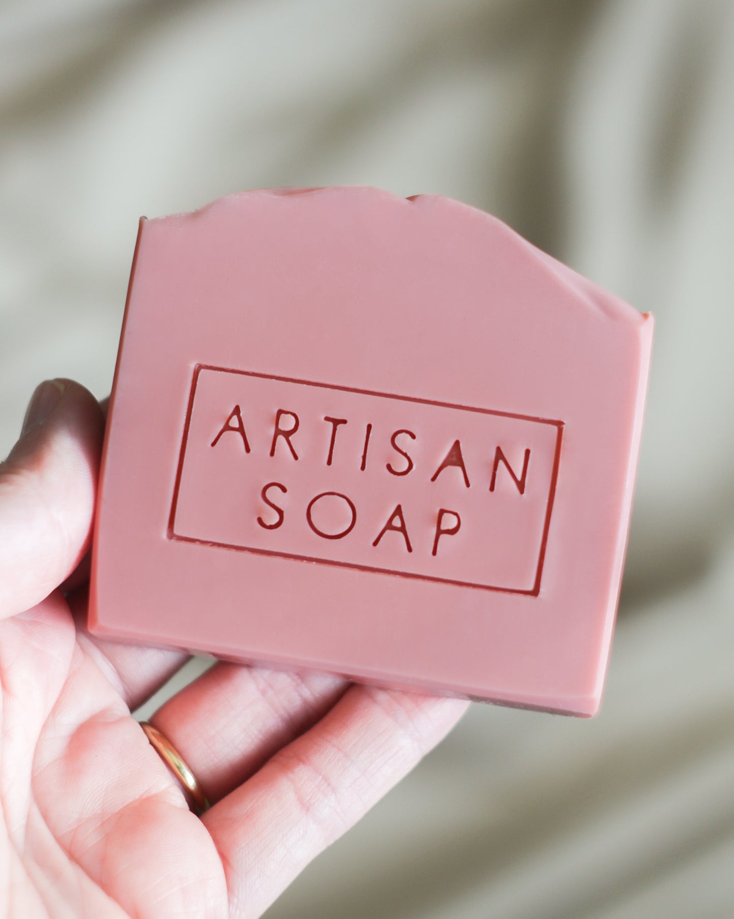 Artisan soap text soap stamp