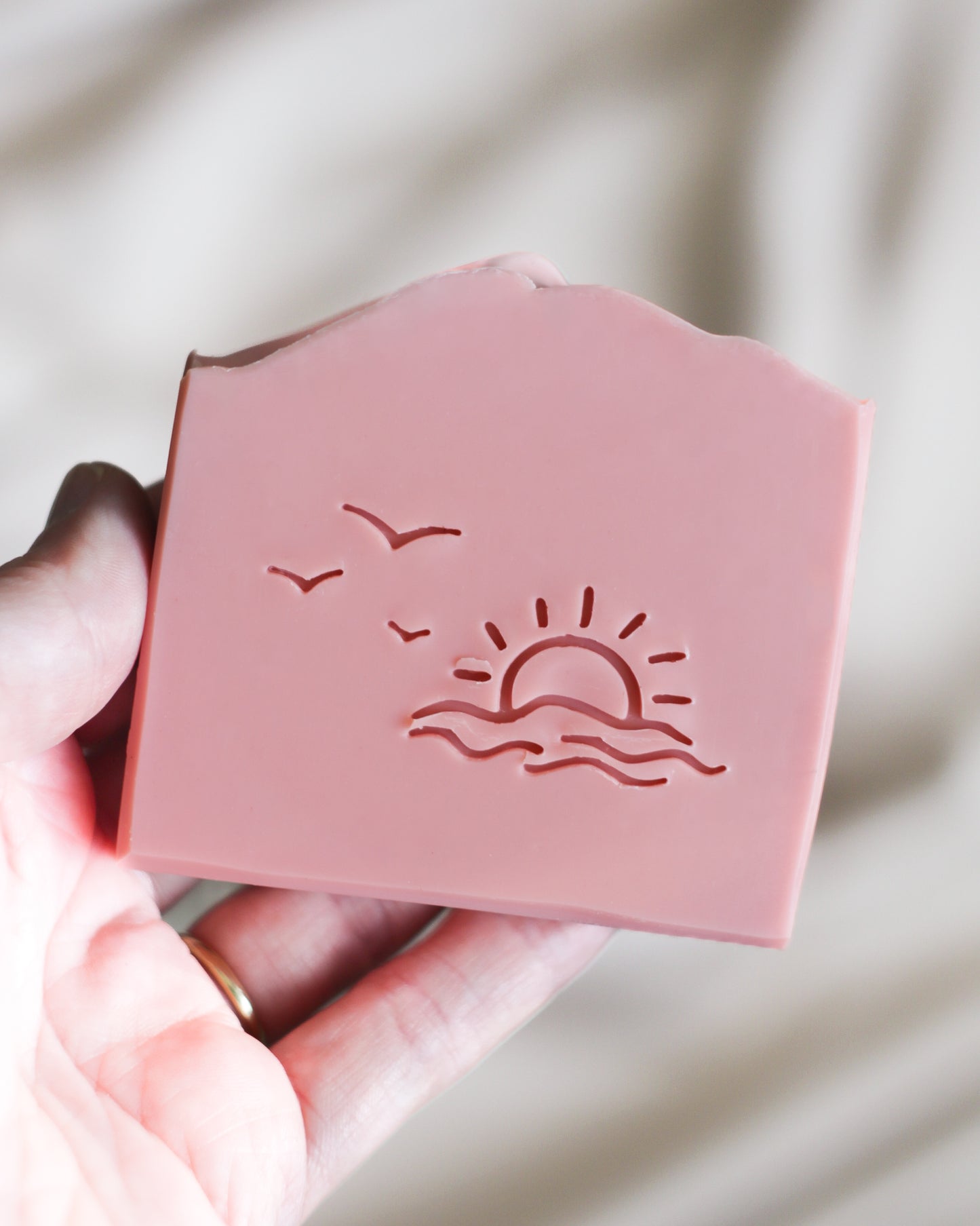 Sunset soap stamp