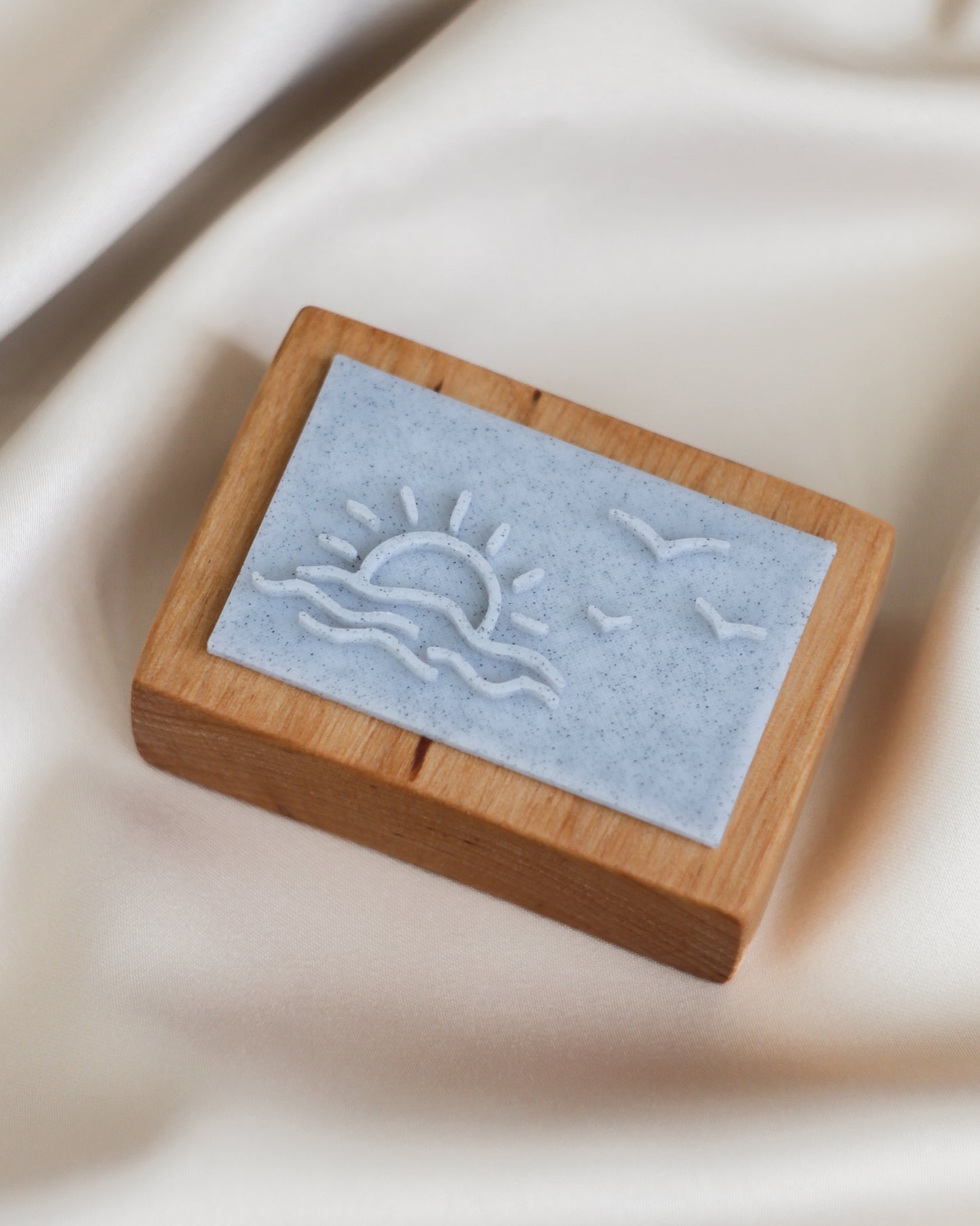 Sunset soap stamp