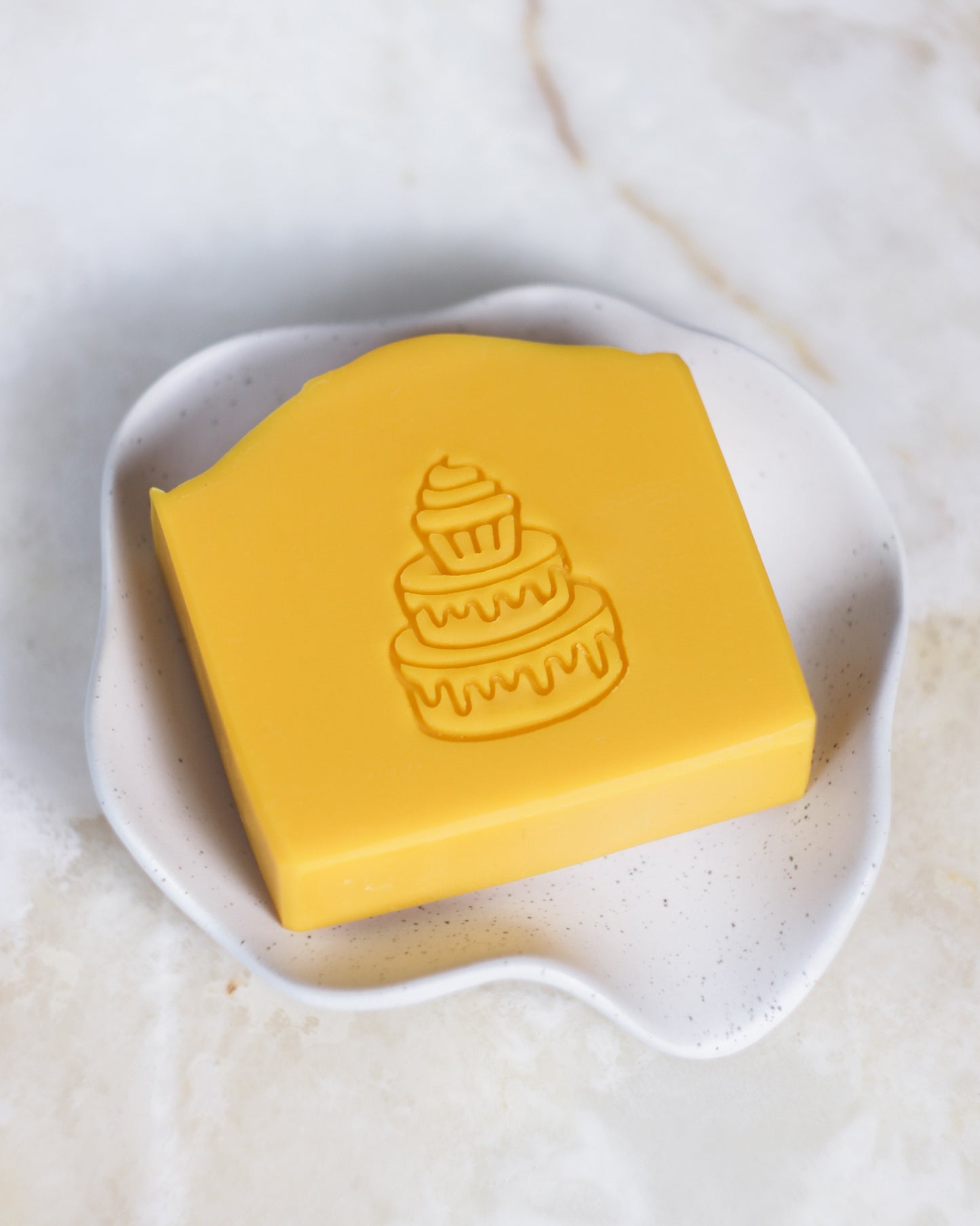 Triple delight cake soap stamp