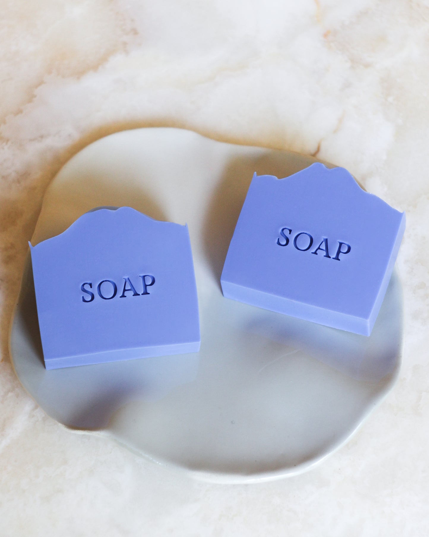 Text soap stamp 'soap'