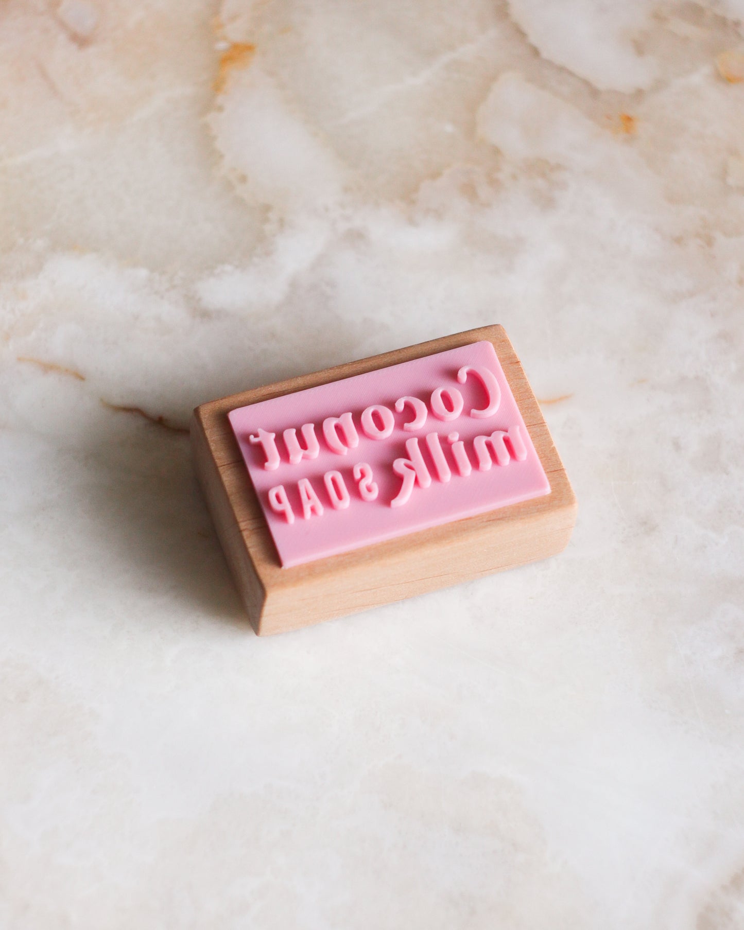 Coconut milk soap stamp